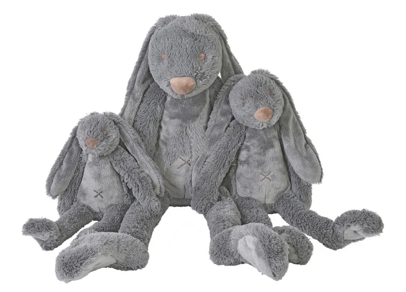 Konijn Richie Knuffel 38cm - Baby knuffel by Happy Horse in Dark grey – product photo 2 of 2