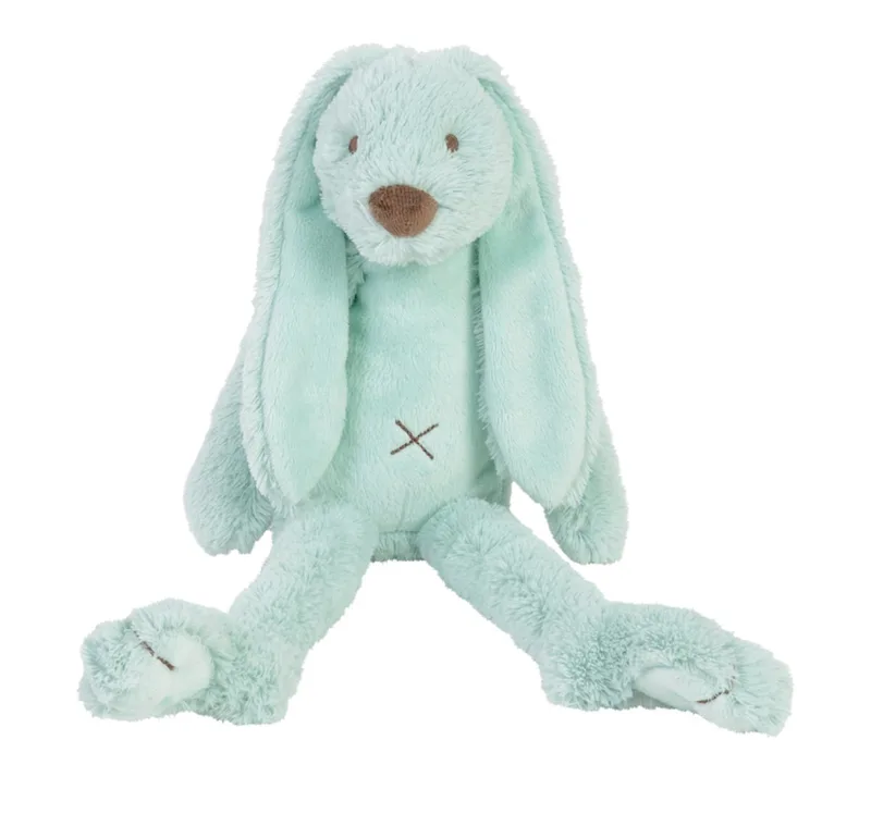 Konijn Richie Knuffel 38cm - Baby knuffel van Happy Horse in Lagoon groen – productfoto