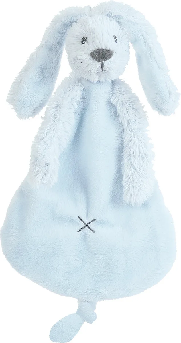 Konijn Richie Knuffeldoekje - Baby cadeau van Happy Horse in Blauw – productfoto 1 van 4