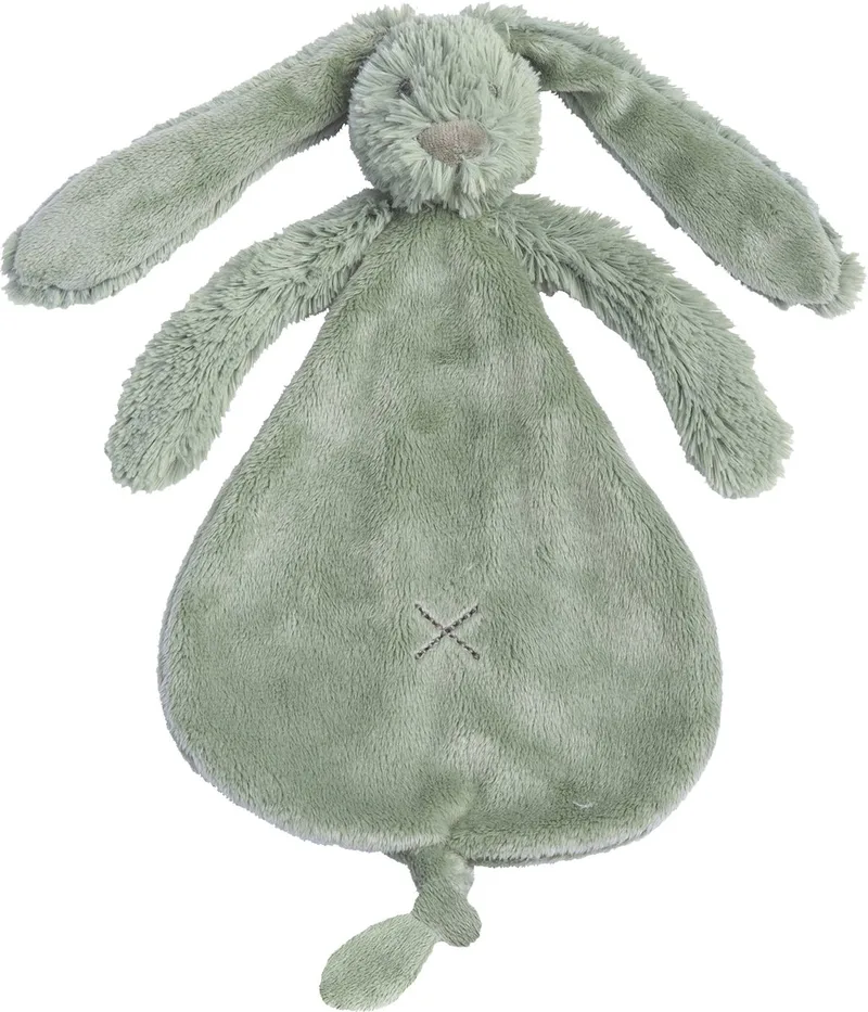 Konijn Richie Knuffeldoekje - Baby cadeau van Happy Horse in Groen – productfoto 1 van 2
