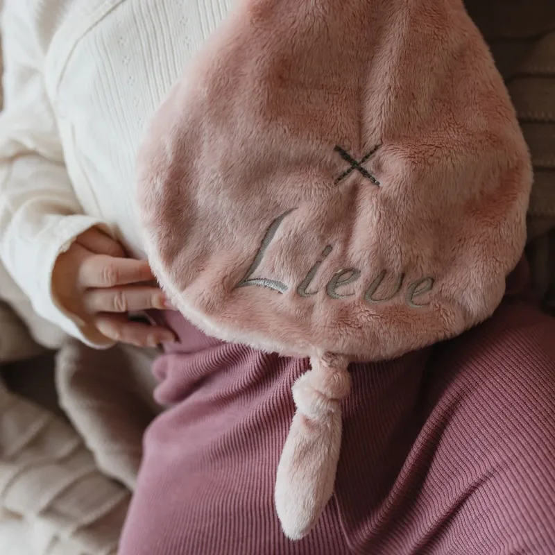 Konijn Richie Knuffeldoekje - Baby cadeau van Happy Horse in Oudroze – productfoto 2 van 4
