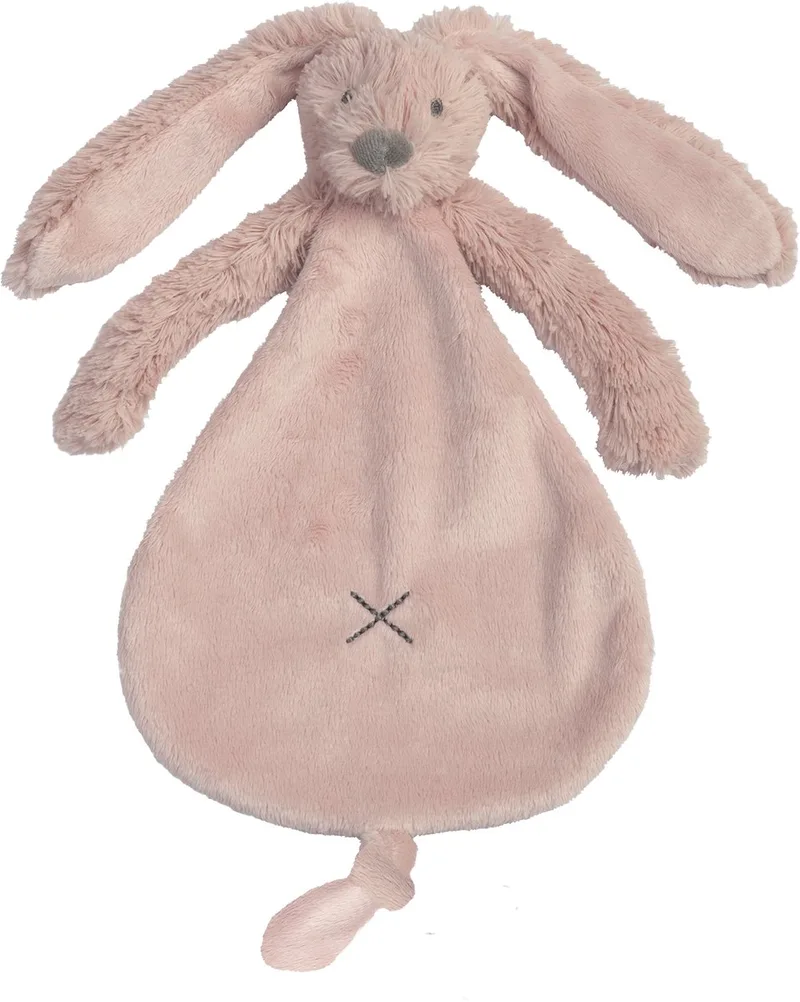 Konijn Richie Knuffeldoekje - Baby cadeau van Happy Horse in Oudroze – productfoto 1 van 4