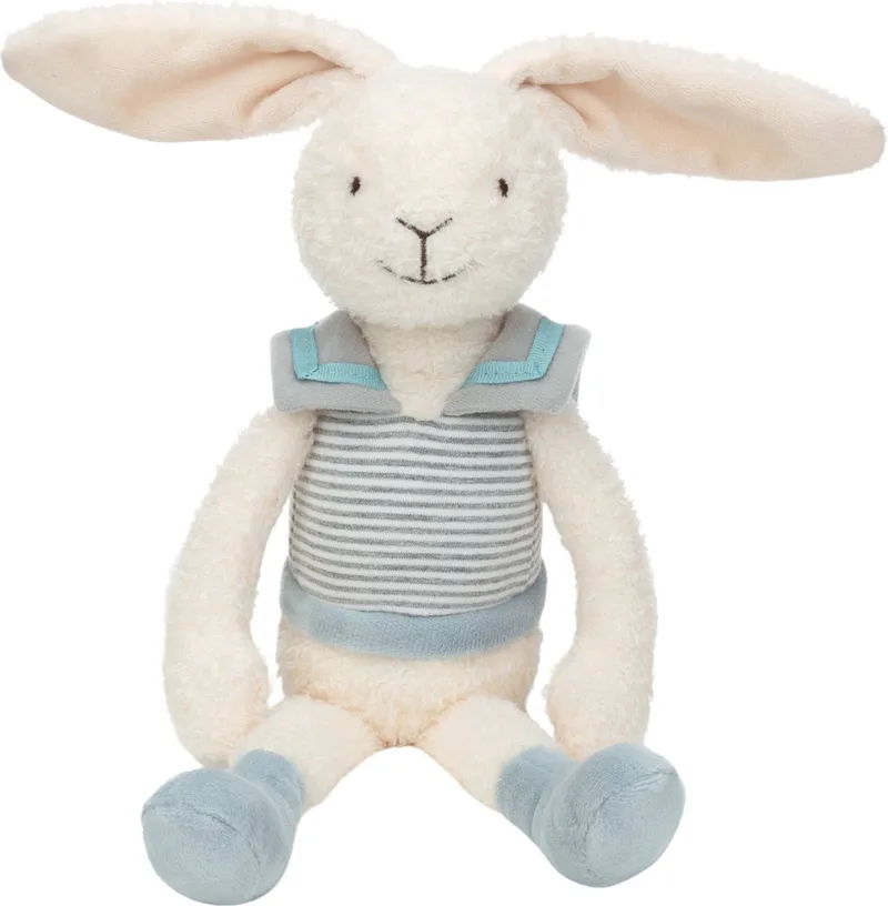 Konijn Rodi Knuffel 30 cm - Baby knuffel von Happy Horse in Weiß, Blau – Produktfoto