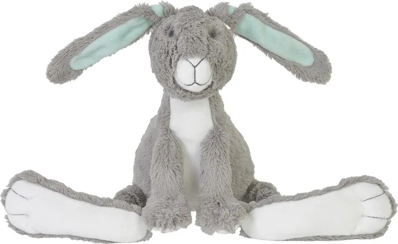 Konijn Twine Knuffel 31cm - Baby knuffel fra Happy Horse i Grå – produktbillede