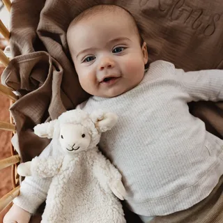 Lam Leo Knuffeldoekje - Baby cadeau van Happy Horse in Wit – productfoto 2 van 4