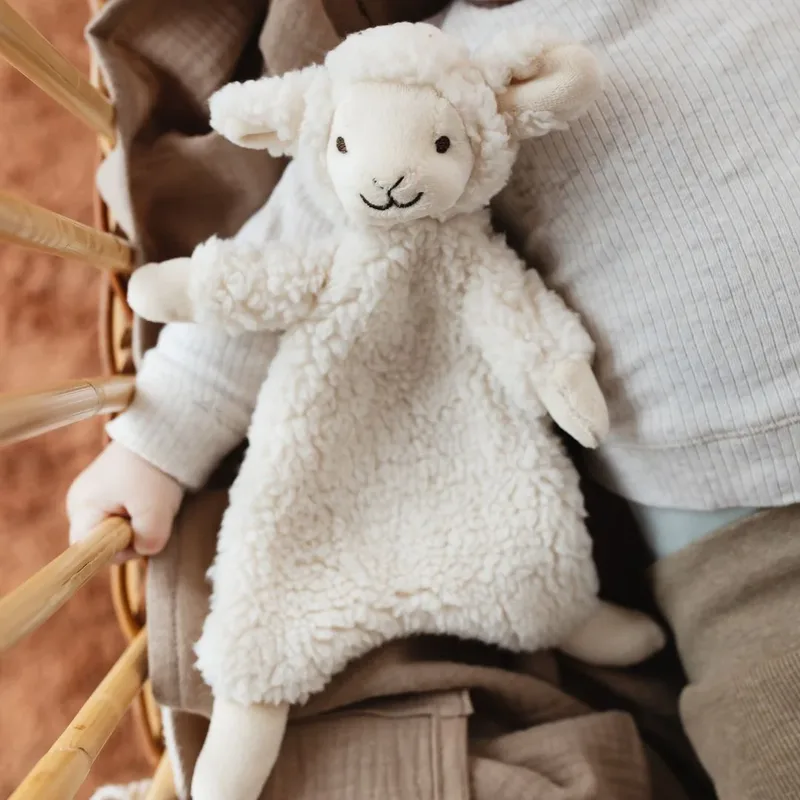 Lam Leo Knuffeldoekje - Baby cadeau van Happy Horse in Wit – productfoto 4 van 4
