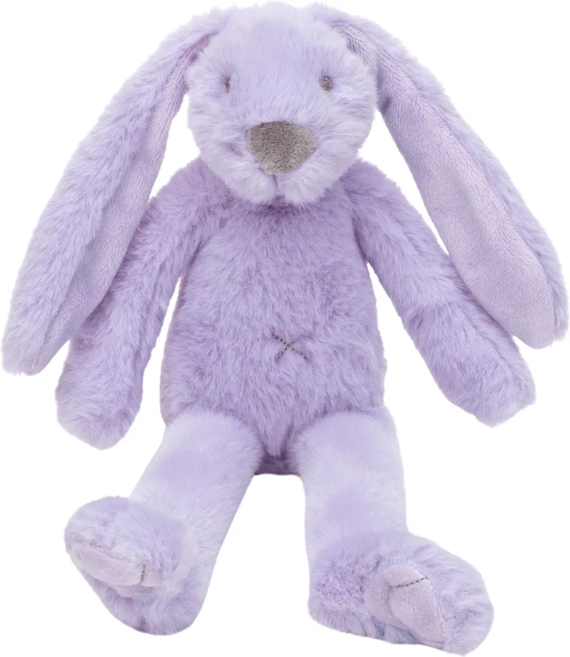 Recycled Konijn Richie Knuffel 28 cm - Baby knuffel by Happy Horse in Purple – product photo