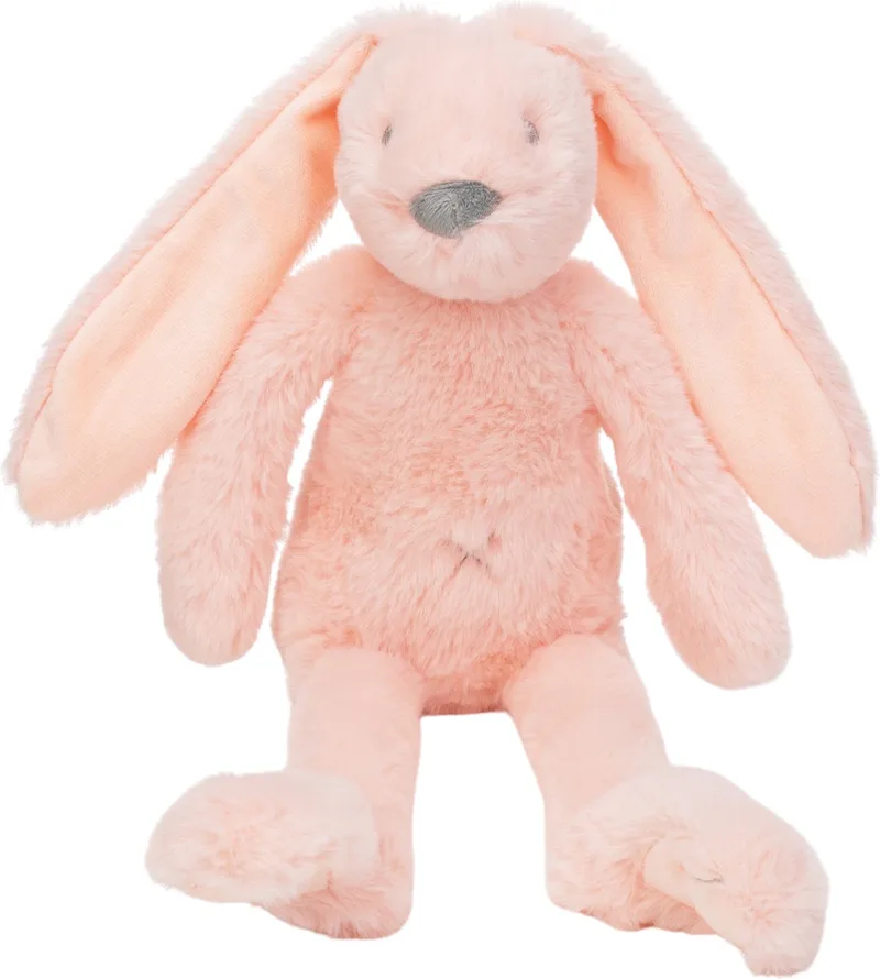 Recycled Konijn Richie Knuffel 38 cm - Baby knuffel van Happy Horse in Perzikroze – productfoto