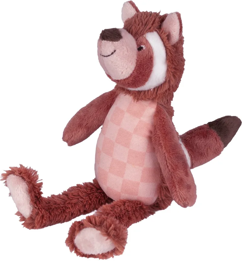 Rode Panda Pien Knuffel 24cm - Roestbruin/Roze - Baby Knuffel van Happy Horse in Roestbruin, Roze – productfoto