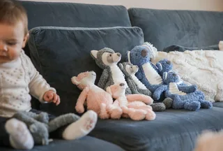 Stinkdier Knuffeldoekje - Baby cadeau van Happy Horse in Roze – productfoto 2 van 4