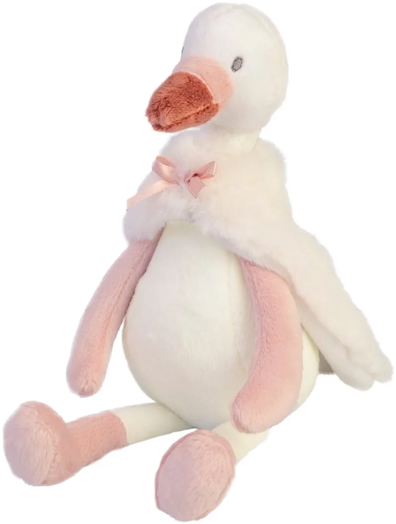 Zwaan Swizzle Knuffel 31cm - Baby knuffel van Happy Horse in Wit – productfoto