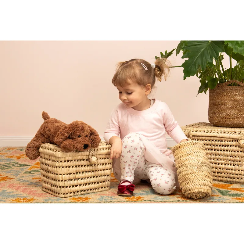 Kuscheltier Schlenkerhund 28 cm by Hermann Teddy Collection in Brown, 28 × 10 × 9 mm – product photo