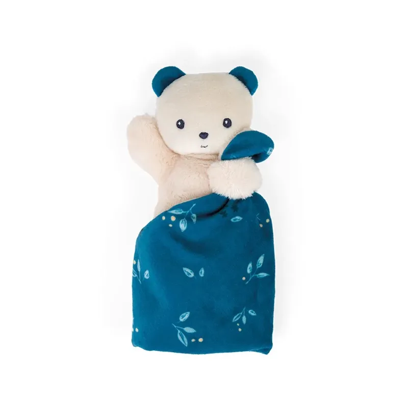 Carre Douceur - Knuffeldoekje - Beer - Blauw van Kaloo in Meerkleurig – productfoto 5 van 6