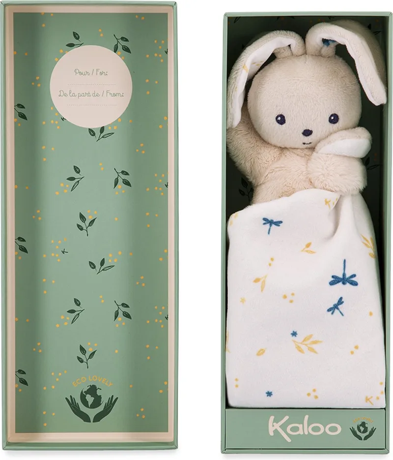 Carre Douceur - Knuffeldoekje - Konijn - Wit van Kaloo in Konijn Wit – productfoto 1 van 6