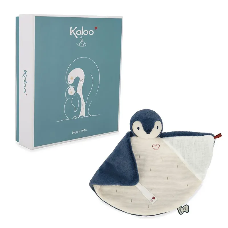 Complices - Knuffeldoek Pinguïn - 24 cm de Kaloo en Bleu – photo produit 4 sur 6