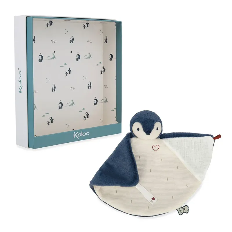 Complices - Knuffeldoek Pinguïn - 24 cm de Kaloo en Bleu – photo produit 6 sur 6