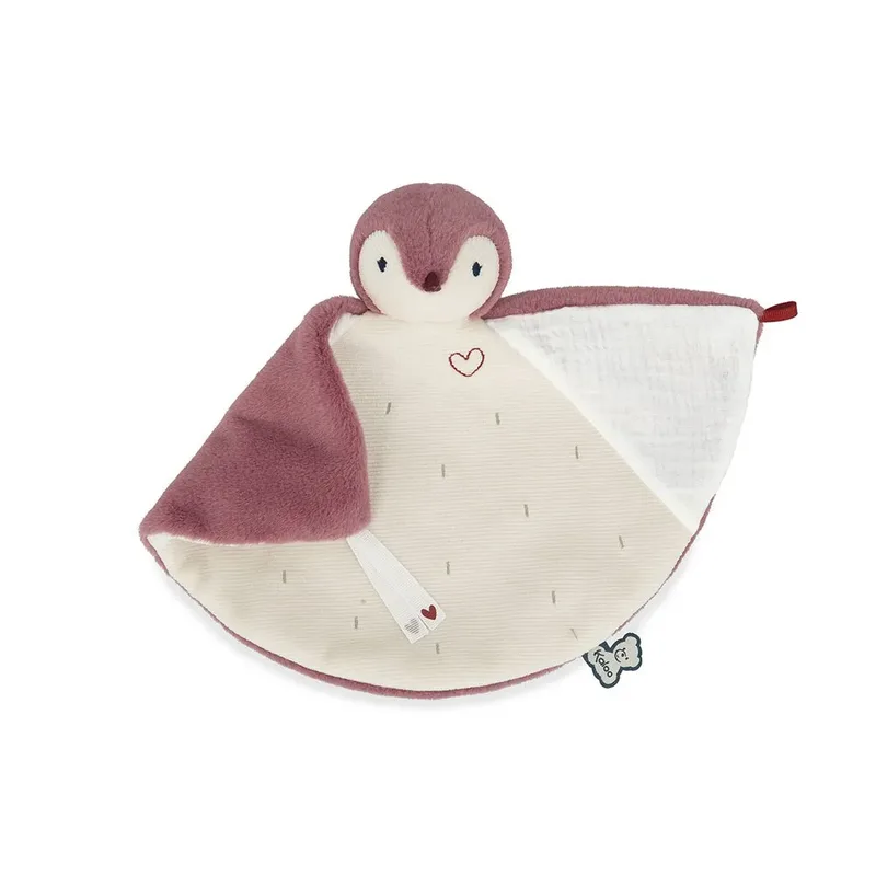Complices - Knuffeldoek Pinguïn - 24 cm de Kaloo en Rose – photo produit 2 sur 6