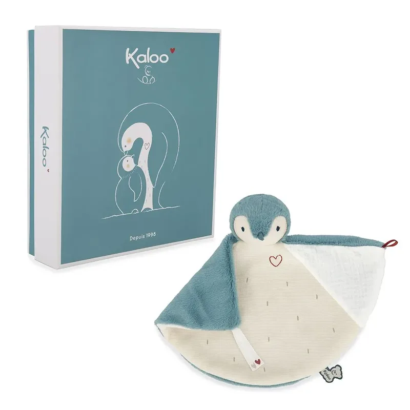 Doudou Pingouin de Kaloo en Vert – photo produit 4 sur 6