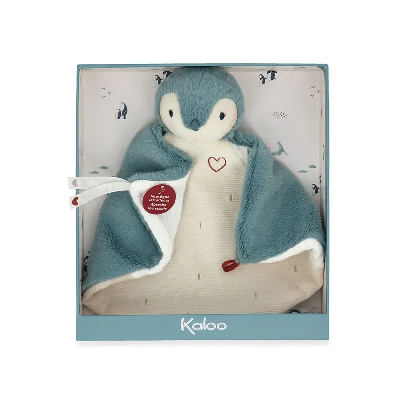 Doudou Pingouin de Kaloo en Vert – photo produit 5 sur 6