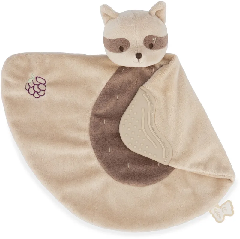 Grignoti - Bijtspeelgoed - Knuffeldoek van Kaloo in Wasbeer – productfoto