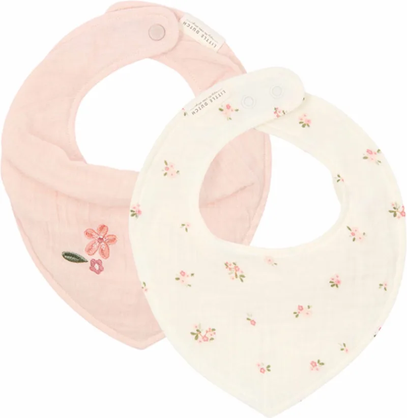 2-pack Bandana slab - Fairy Garden - Fairy Blossom van Little Dutch in Wit – productfoto