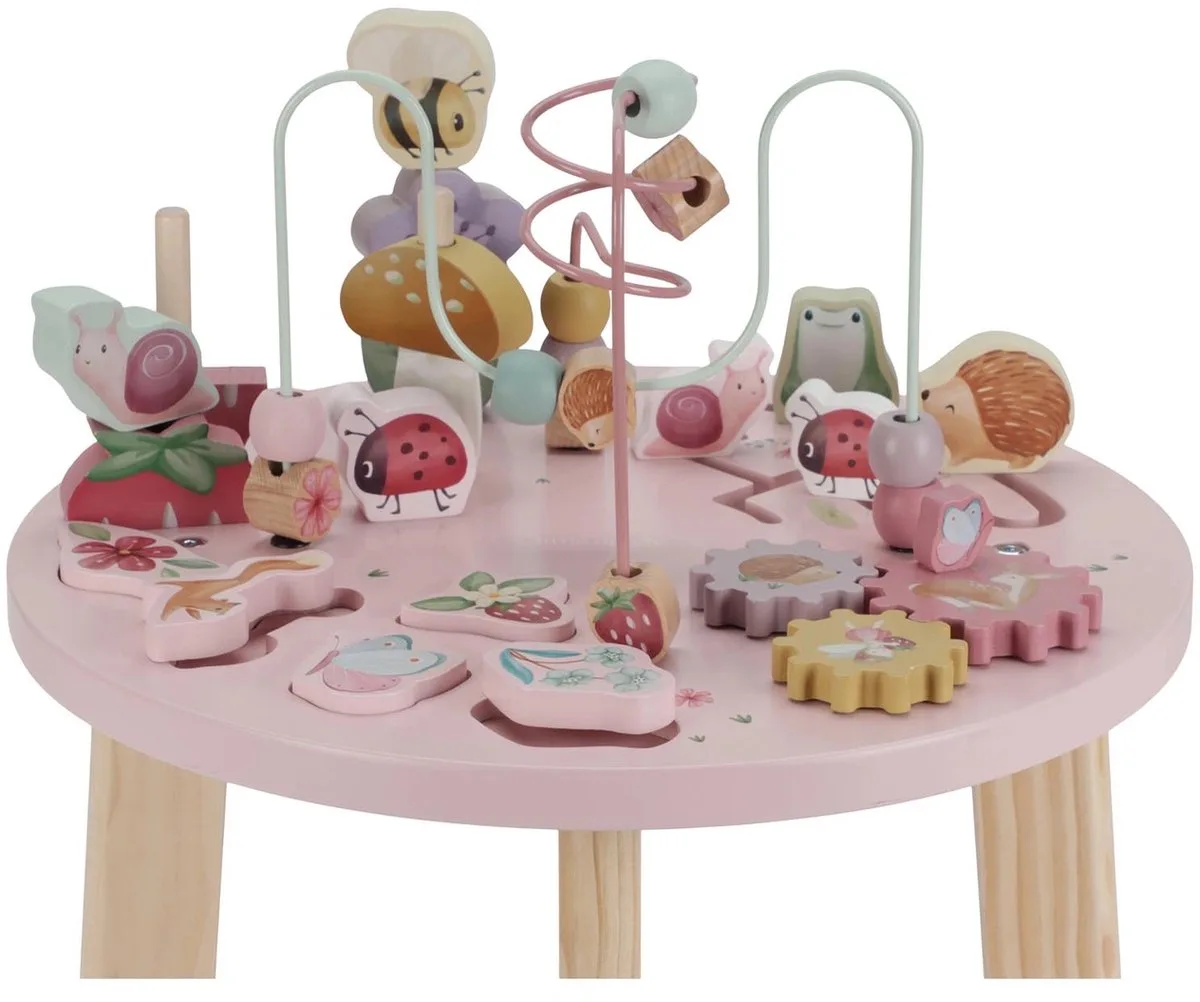 Activiteitentafel Fairy Garden FSC Hout - Speeltafel voor Baby en Peuter - houten speelgoed duurzaam kraamcadeau von Little Dutch in Rosa – Produktfoto