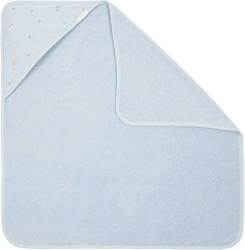 Badcape - Forest Friends van Little Dutch in Blauw – productfoto