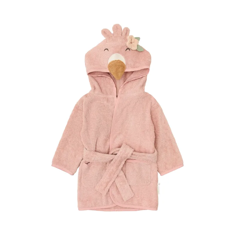 Badjas Little Dutch Flamingo Roze 74/80 van Little Dutch – productfoto