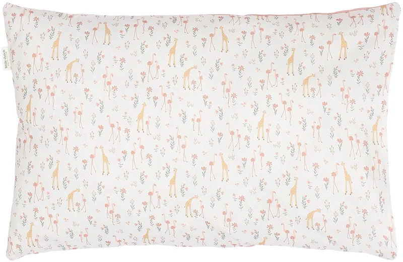 Blooming Safari Dekbedovertrek - 120 x 150 cm van Little Dutch in Roze – productfoto 1 van 4
