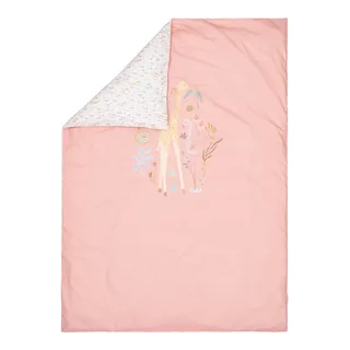 Blooming Safari Dekbedovertrek - 120 x 150 cm van Little Dutch in Roze – productfoto 4 van 4