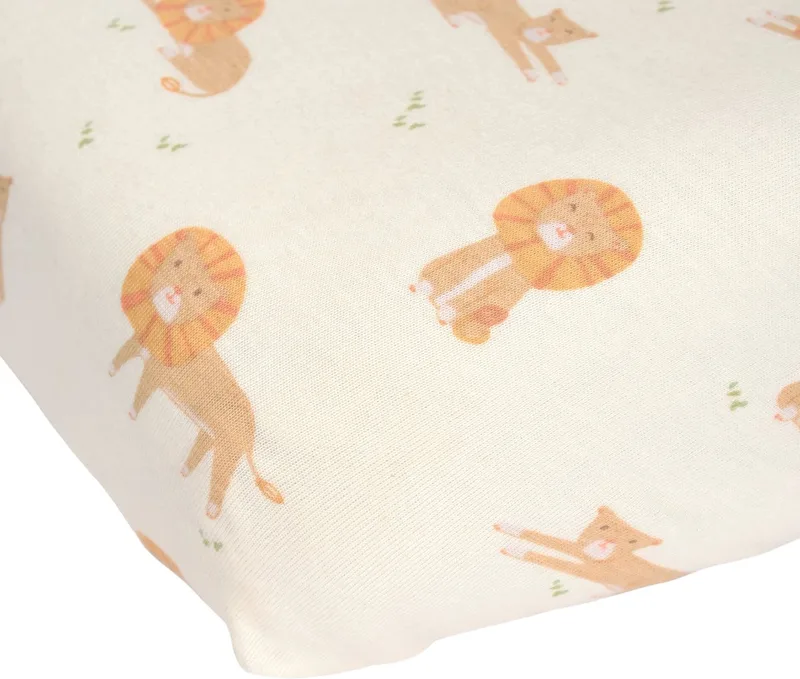 Hoeslaken 90x200 - Safari Leo TE10926047 van Little Dutch in Geel – productfoto 1 van 2