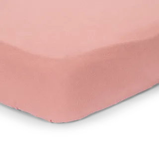 Hoeslaken - Maat Ledikant - Hoeslaken Ledikant Meisjes - Pink Blush, - Pure van Little Dutch in Roze – productfoto 2 van 2