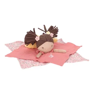 Knuffeldoekje fairy Evi Fairy Garden van Little Dutch in Roze – productfoto 3 van 4