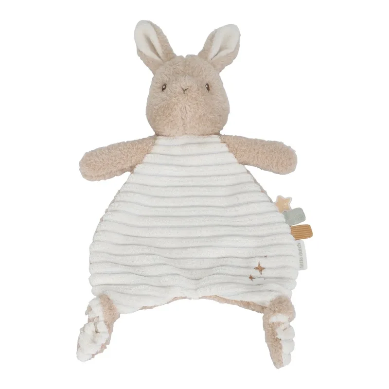 Newborn Naturals Bunny Knuffeldoek van Little Dutch in Naturel – productfoto 2 van 2