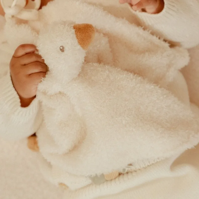 Newborn Naturals Knuffeldoekje Little Goose de Little Dutch en Blanc – photo produit 3 sur 4