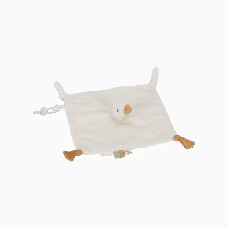 Newborn Naturals Knuffeldoekje Little Goose de Little Dutch en Blanc – photo produit 2 sur 4