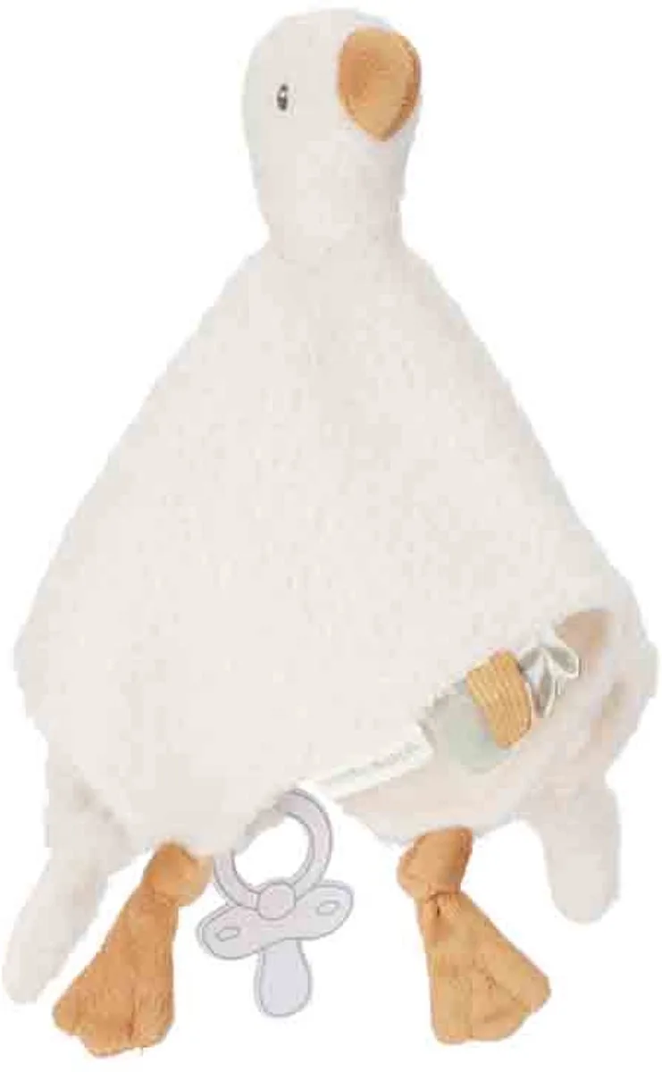 Newborn Naturals Knuffeldoekje Little Goose de Little Dutch en Blanc – photo produit 1 sur 4