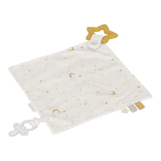 Newborn Naturals Knuffeldoekje met Bijtring van Little Dutch in Wit – productfoto 2 van 3