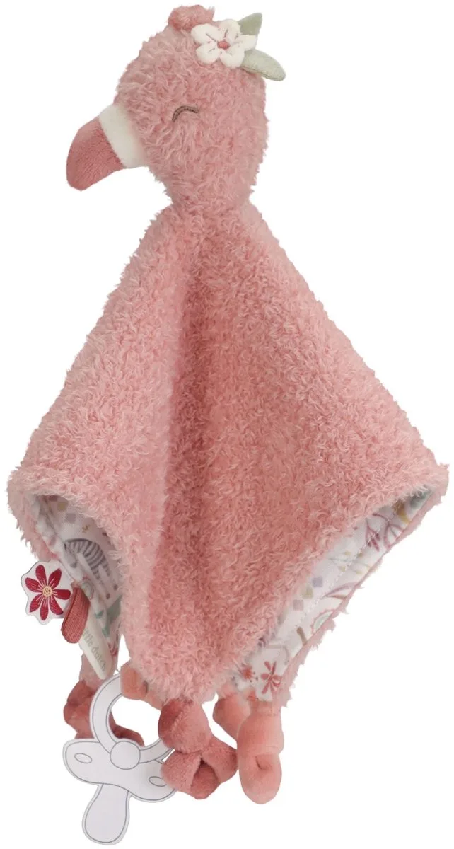 Safari Friends Knuffeldoekje Flamingo by Little Dutch in Pink – product photo 1 of 4