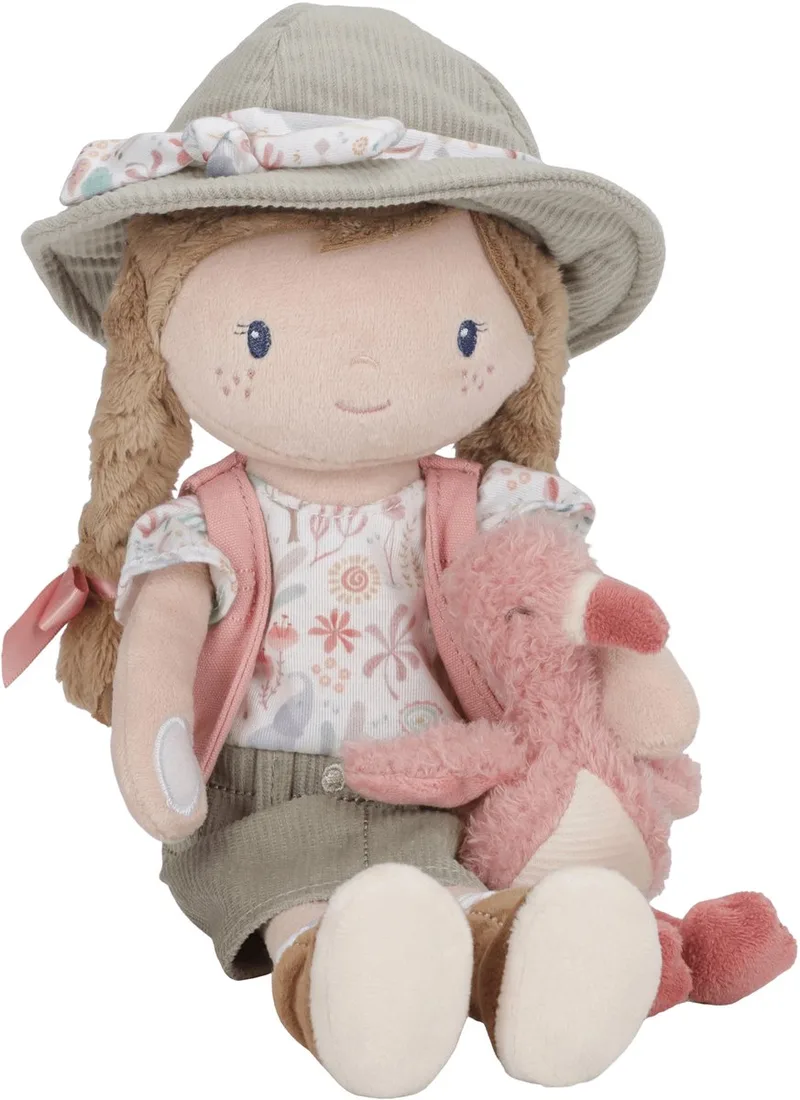 Safari Friends Knuffelpop Rosa by Little Dutch in Pink – product photo