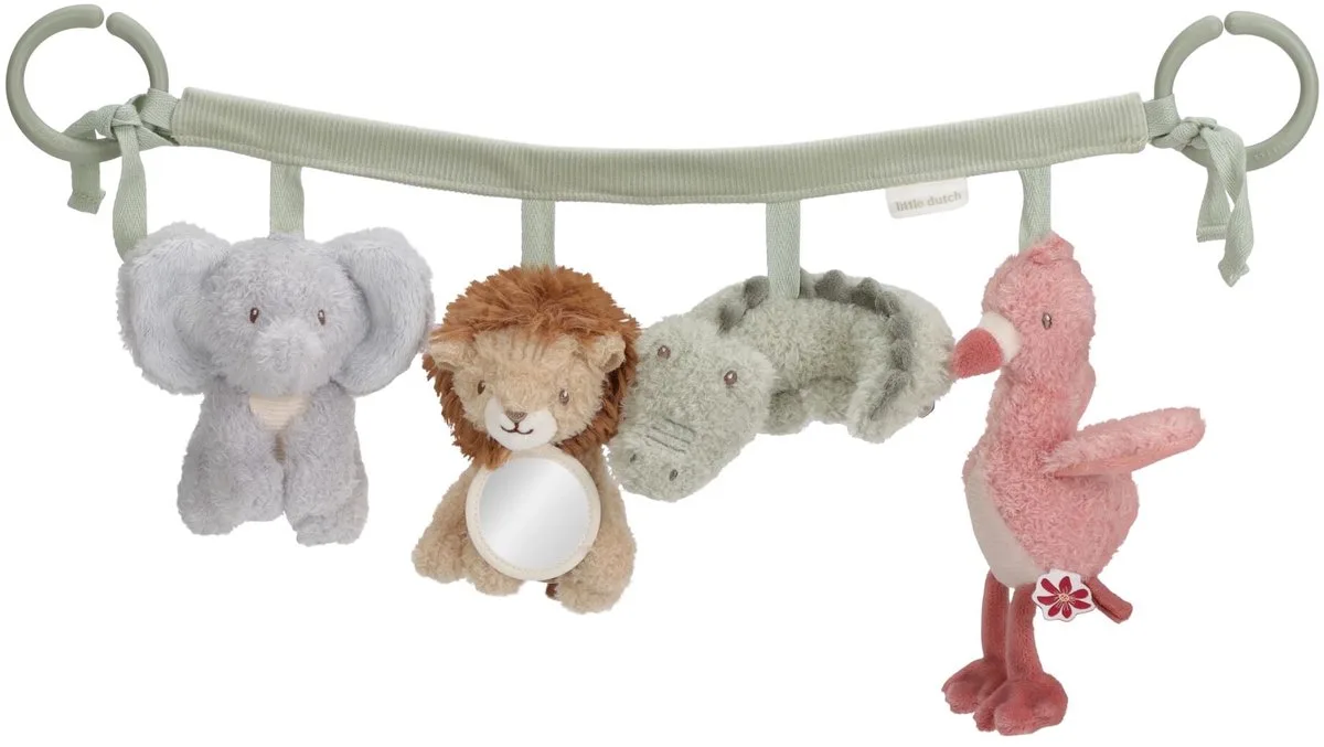 Safari Friends Wagenspanner von Little Dutch in Grün – Produktfoto