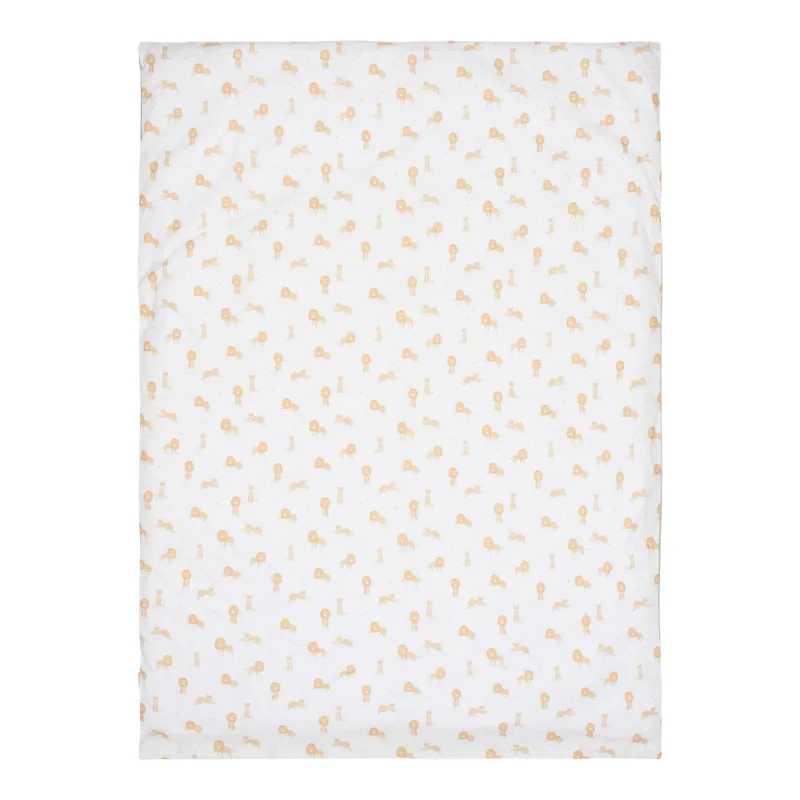 Safari Leo Dekbedovertrek - 140 x 200 cm van Little Dutch in Groen – productfoto 4 van 4