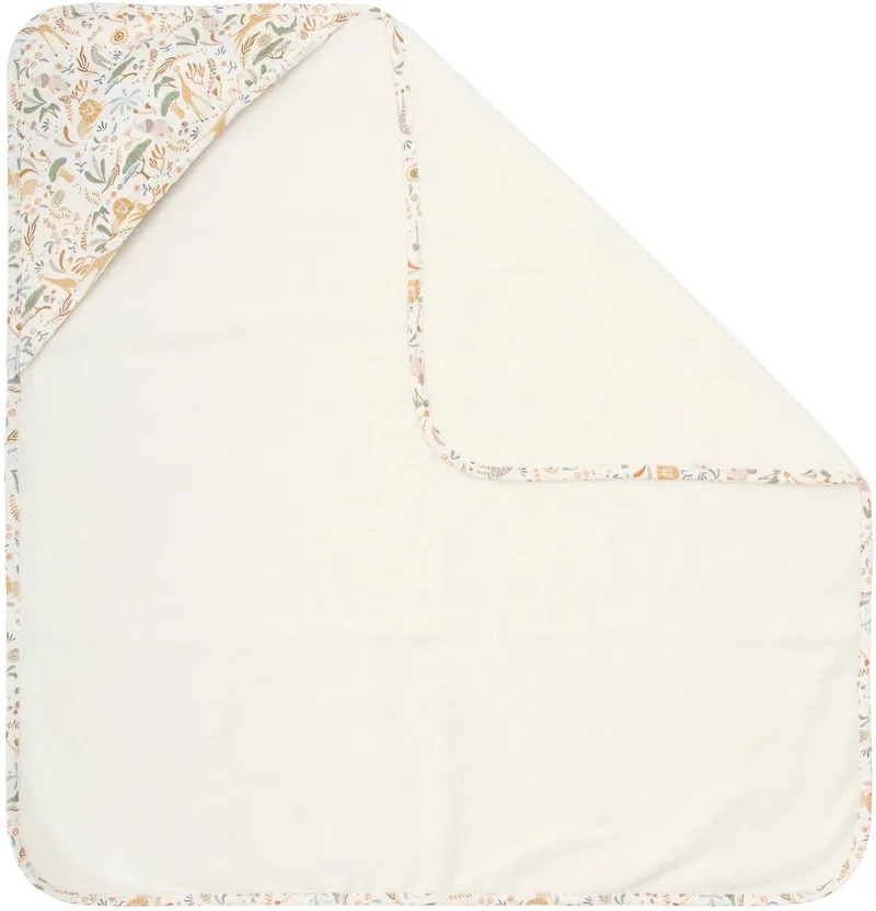 Safari Wonders Badcape - 75 x 75 cm van Little Dutch in Groen licht 1 – productfoto