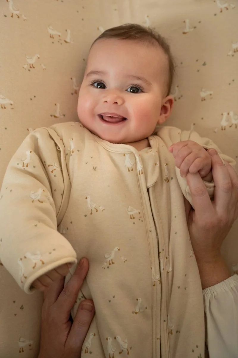 Slaapzak winter – Maat 70 cm – Newborn Naturals – Little Goose van Little Dutch in Beige – productfoto 4 van 4