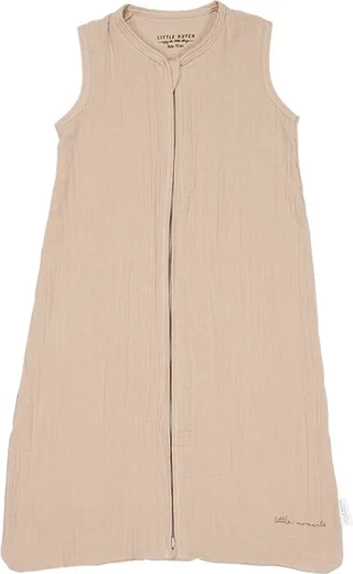 Slaapzak zomer hydrofiel 70 cm van Little Dutch in Beige – productfoto 1 van 2