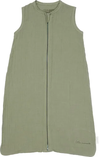 Slaapzak zomer hydrofiel 90 cm - Little Farm van Little Dutch in Groen – productfoto 1 van 2
