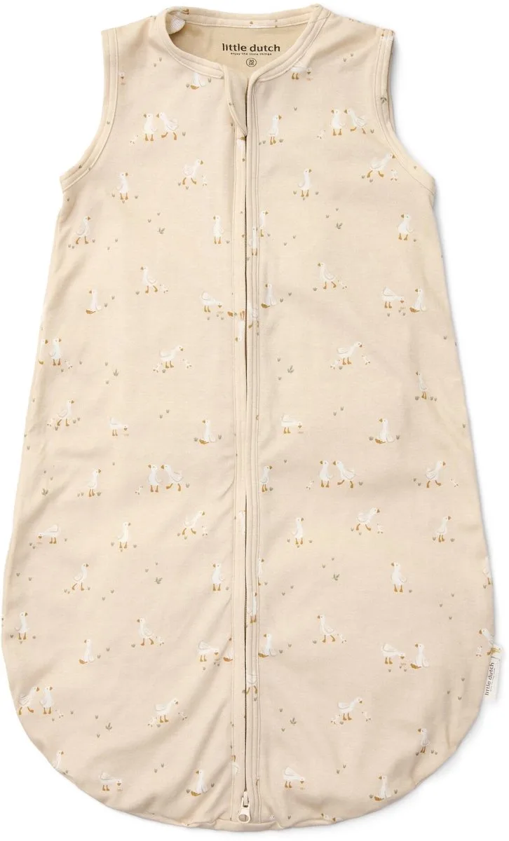 Slaapzak zomer – Maat 70 cm – Newborn Naturals – Little Goose van Little Dutch in Beige – productfoto 1 van 4