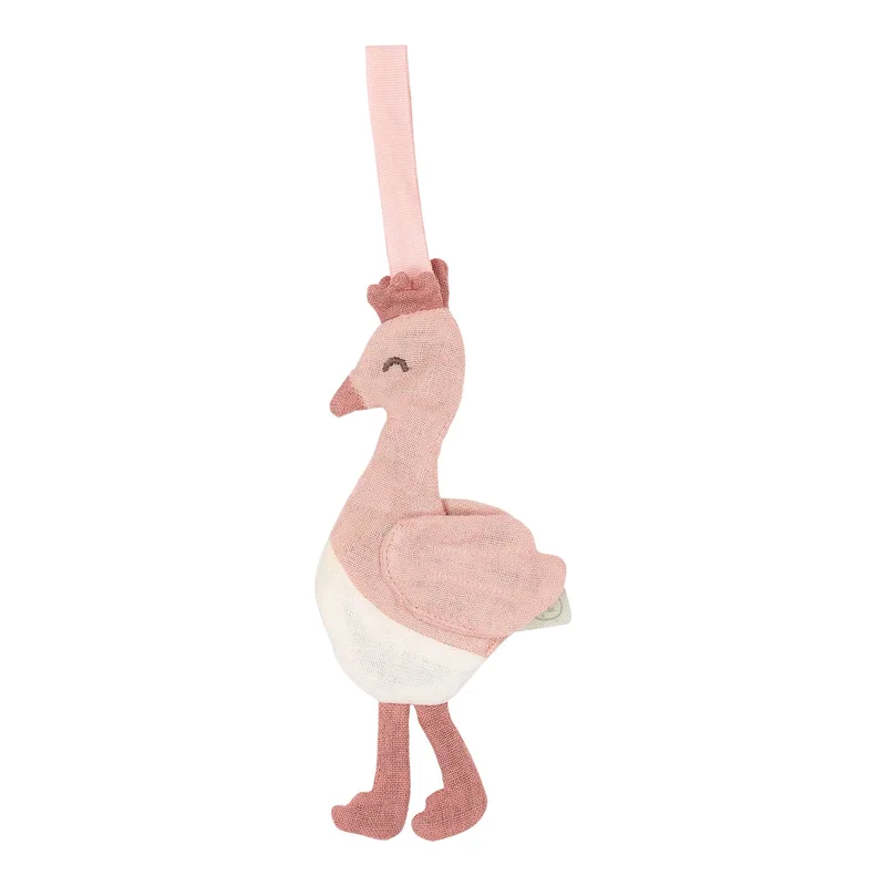 Speendoekje Flamingo van Little Dutch in Roze – productfoto 4 van 4