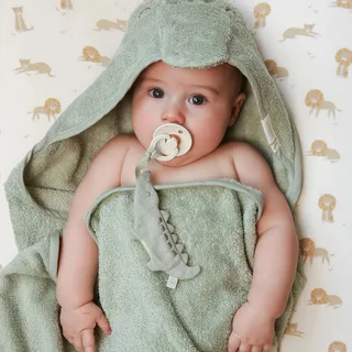 Speendoekje Krokodil van Little Dutch in Groen mint – productfoto 3 van 3