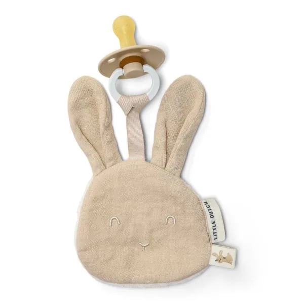 Speendoekje - Newborn Naturals - Baby Bunny van Little Dutch in Beige – productfoto 3 van 4